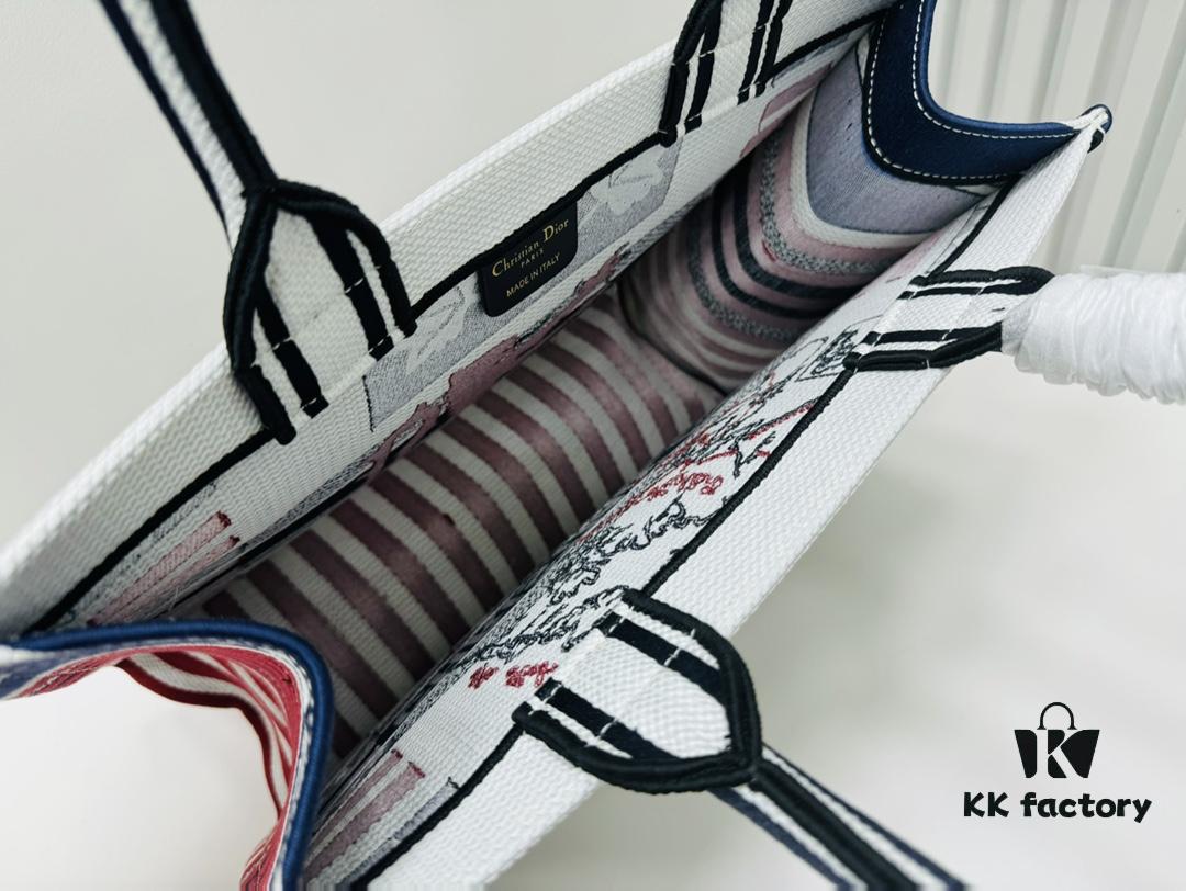 Thick Stitching, Heavy Fabric Original Order Medium Di0r Book Tote