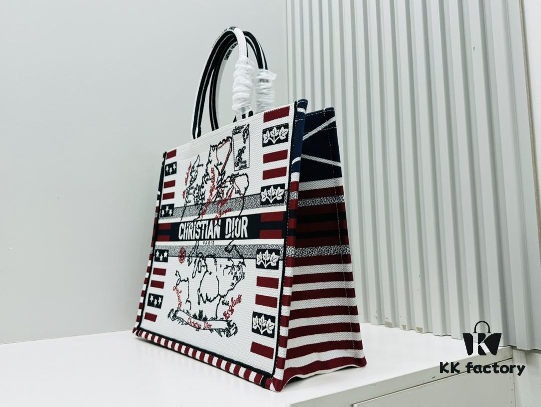 Oversized Original Order Thick Yarn Fabric Dior Book Tote