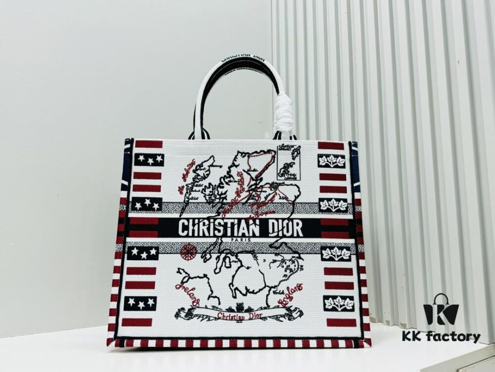 Oversized Original Order Thick Yarn Fabric Dior Book Tote