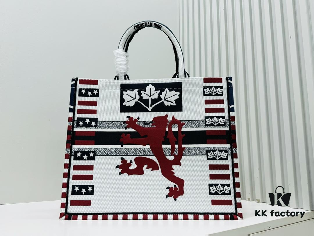 Oversized Original Order Thick Yarn Fabric Dior Book Tote