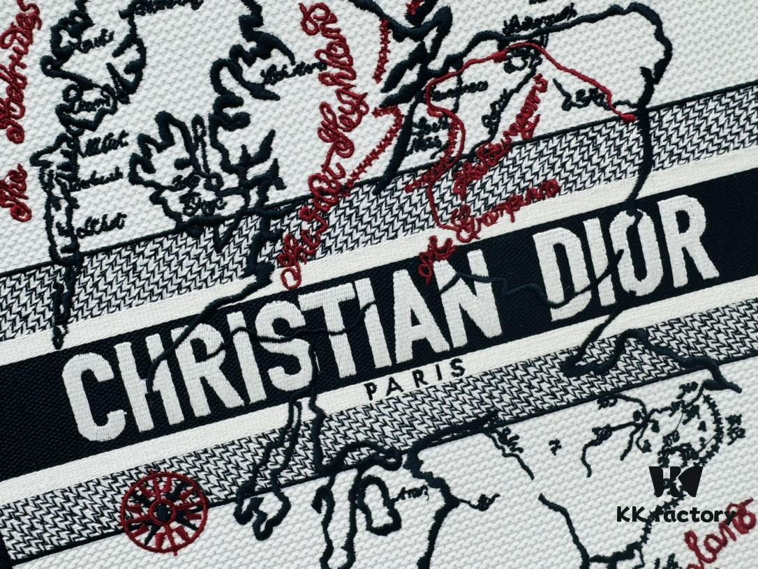 Oversized Original Order Thick Yarn Fabric Dior Book Tote