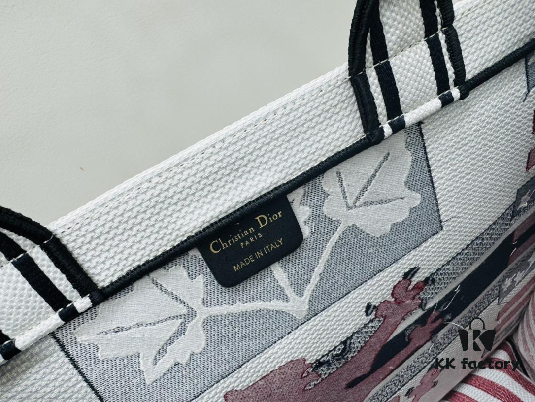 Oversized Original Order Thick Yarn Fabric Dior Book Tote