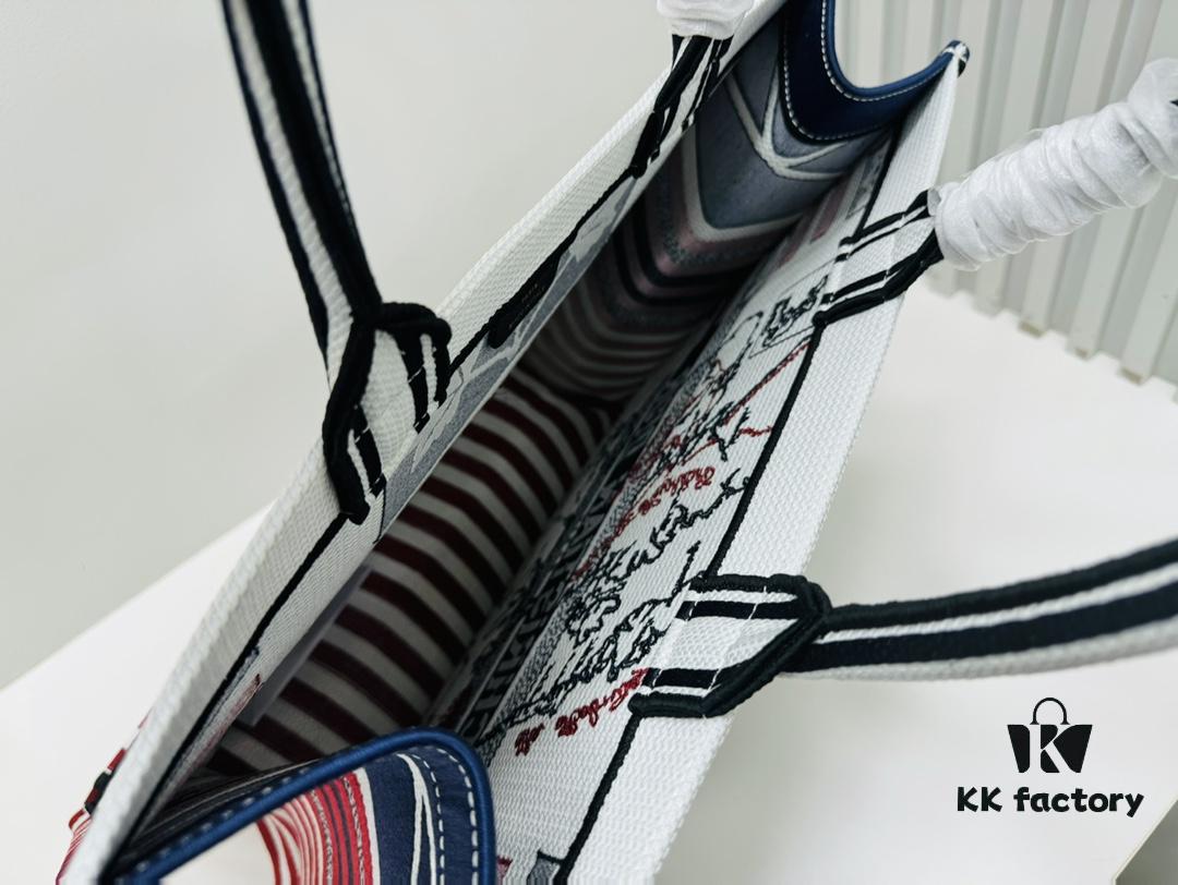 Oversized Original Order Thick Yarn Fabric Dior Book Tote