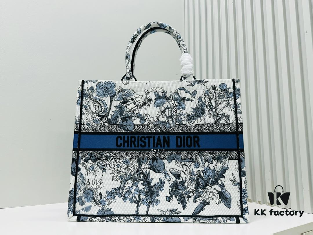 Oversized Original Order Thick Yarn Fabric Dior Book Tote