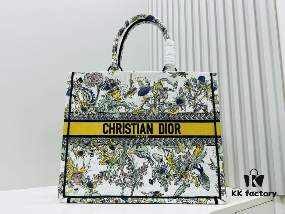 Oversized Original Order Thick Yarn Fabric Dior Book Tote