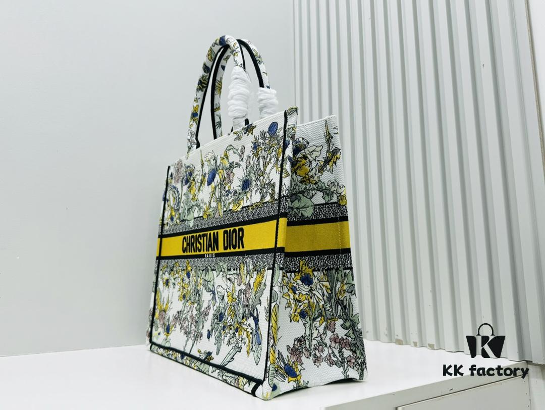 Oversized Original Order Thick Yarn Fabric Dior Book Tote