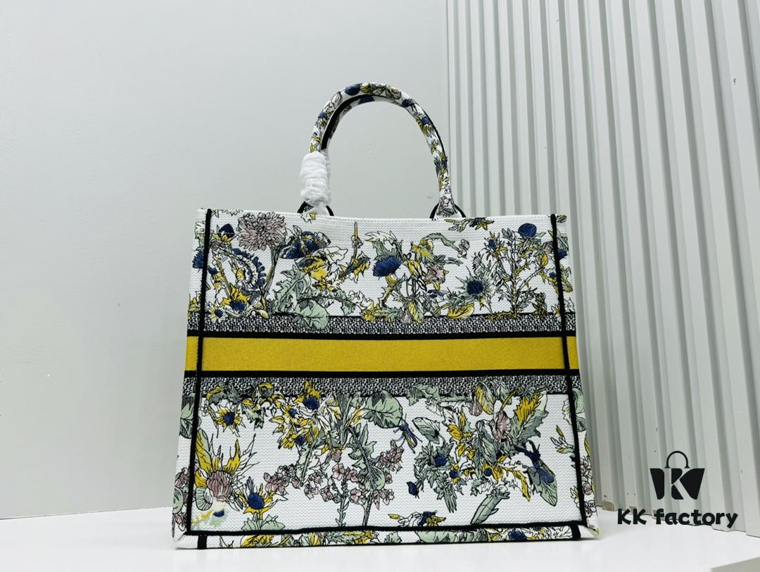 Oversized Original Order Thick Yarn Fabric Dior Book Tote