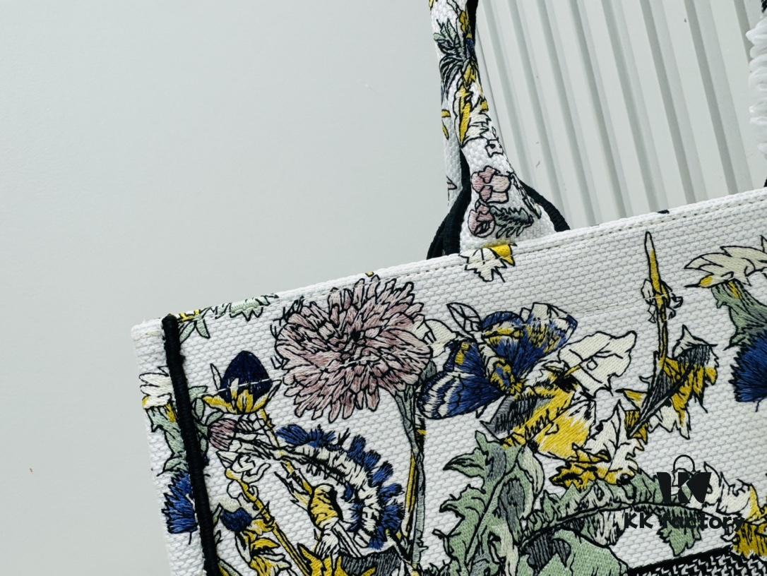 Oversized Original Order Thick Yarn Fabric Dior Book Tote