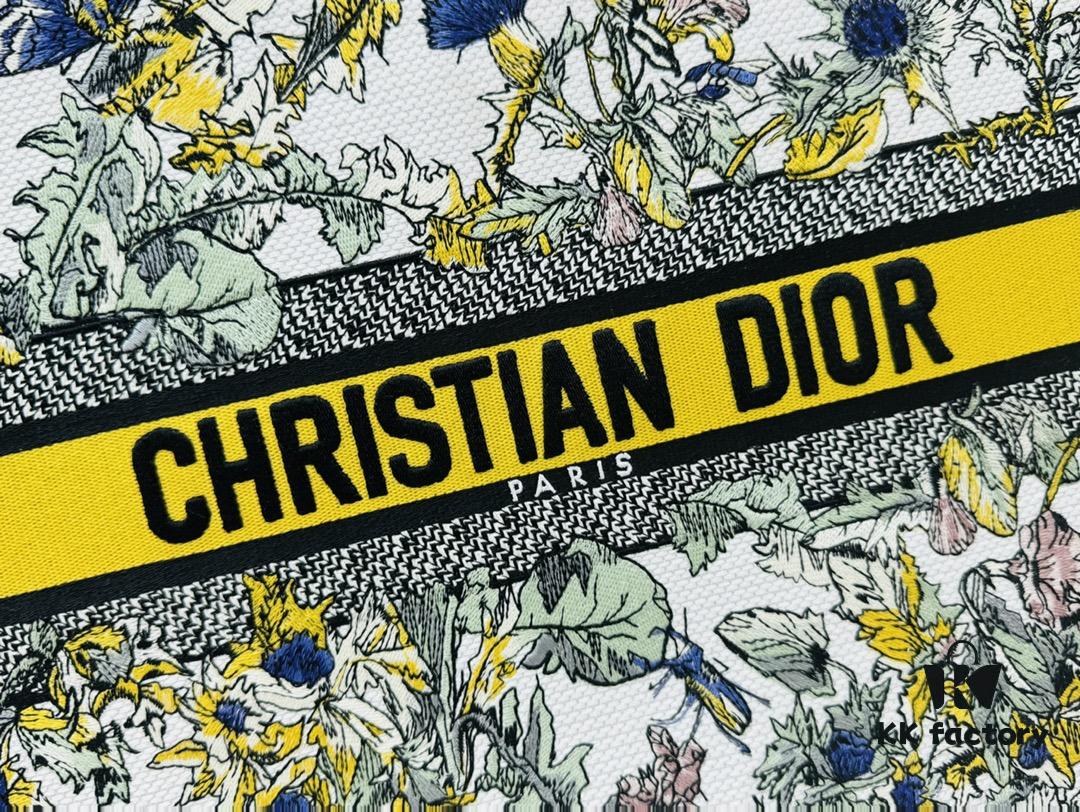 Oversized Original Order Thick Yarn Fabric Dior Book Tote