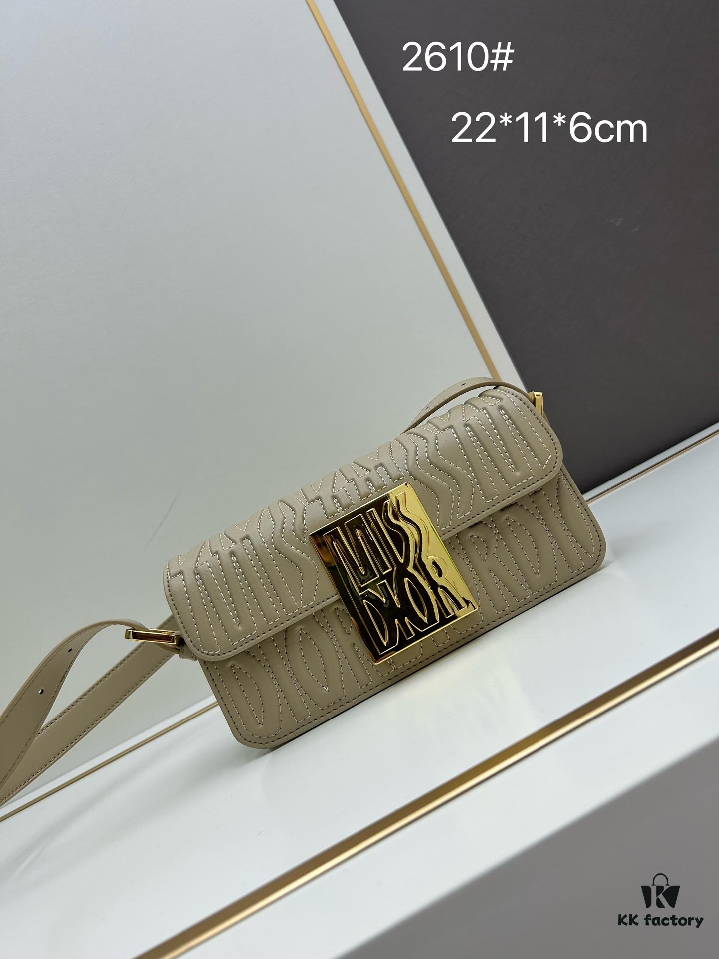 Miss Dior Quilted Leather Flap Bag in Milk White