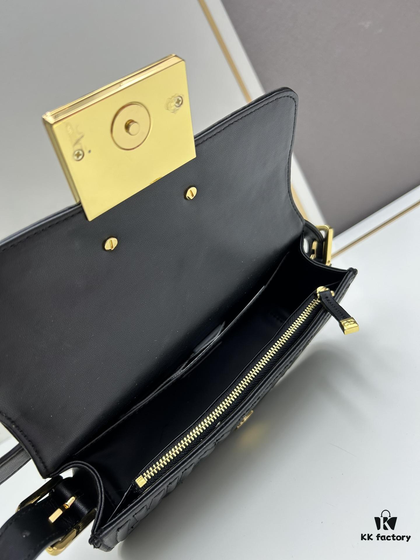 Miss Dior Quilted Lambskin Shoulder Bag in Milk White – 2024 Winter Collection