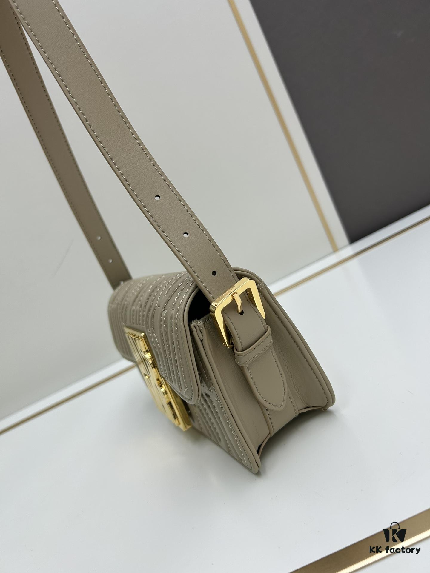 Miss Dior Quilted Calfskin Shoulder Bag in Cream White – 2024 Winter Ready-to-Wear Collection