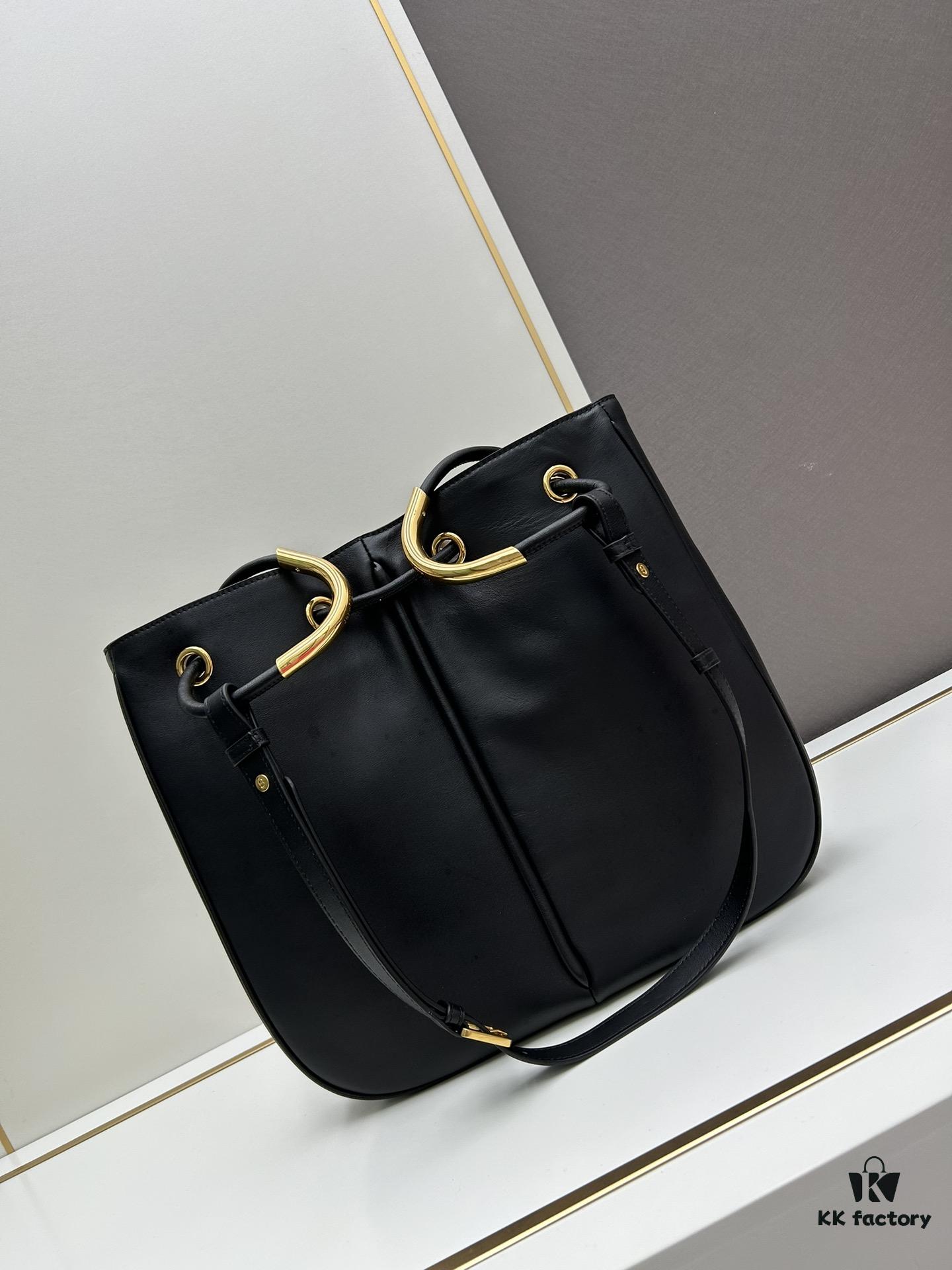 Large Full Leather Blue Cloth Dior Nolita Handbag from the 2024 Fall Collection