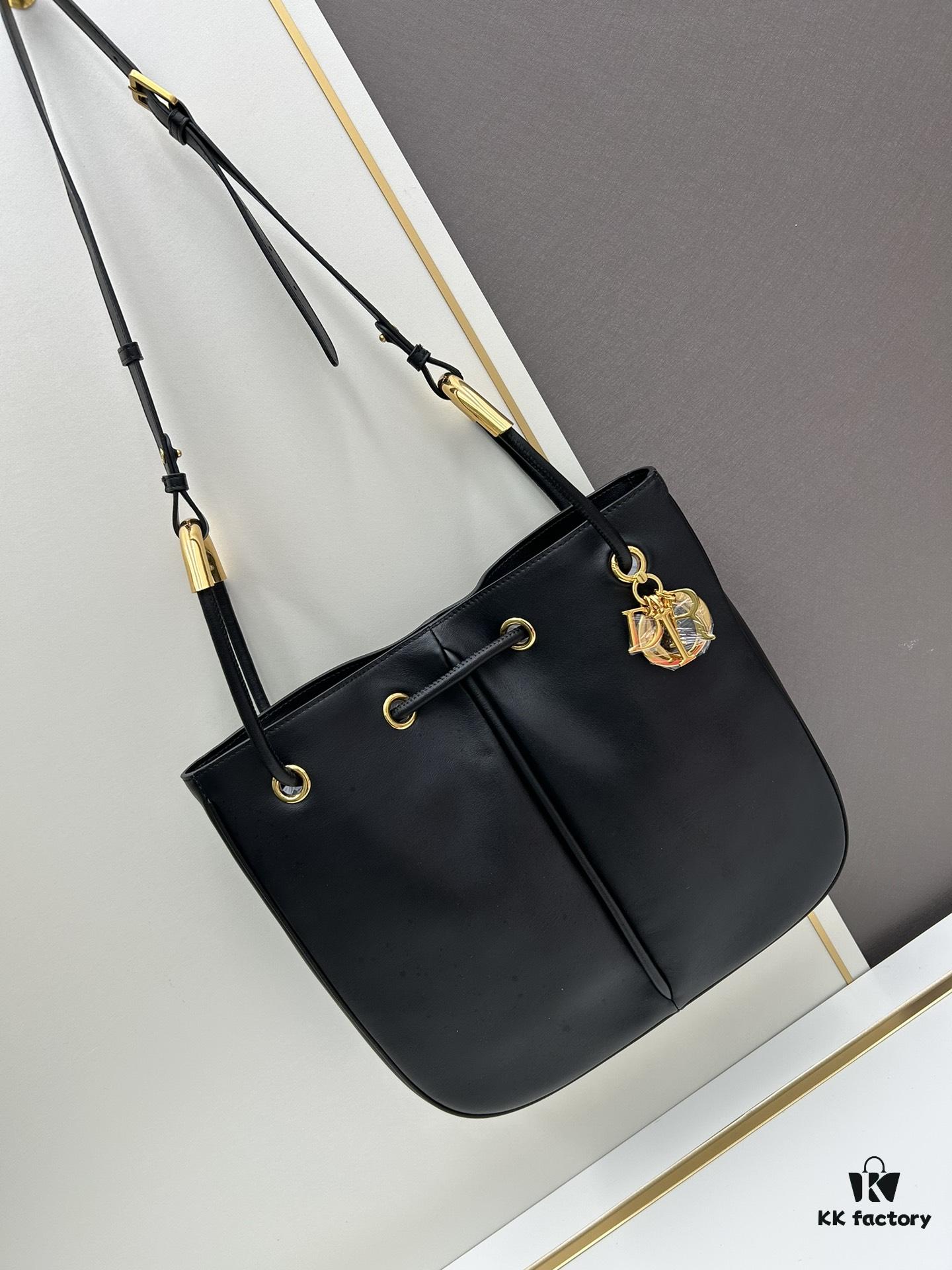 Large Full Leather Blue Cloth Dior Nolita Handbag from the 2024 Fall Collection