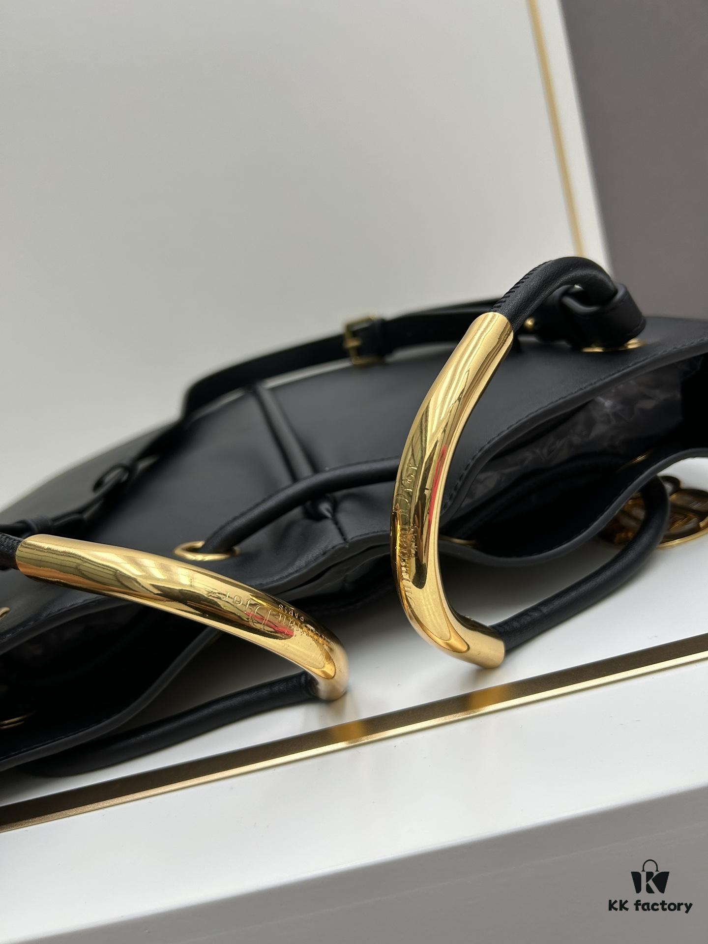 Large Full Leather Blue Cloth Dior Nolita Handbag from the 2024 Fall Collection