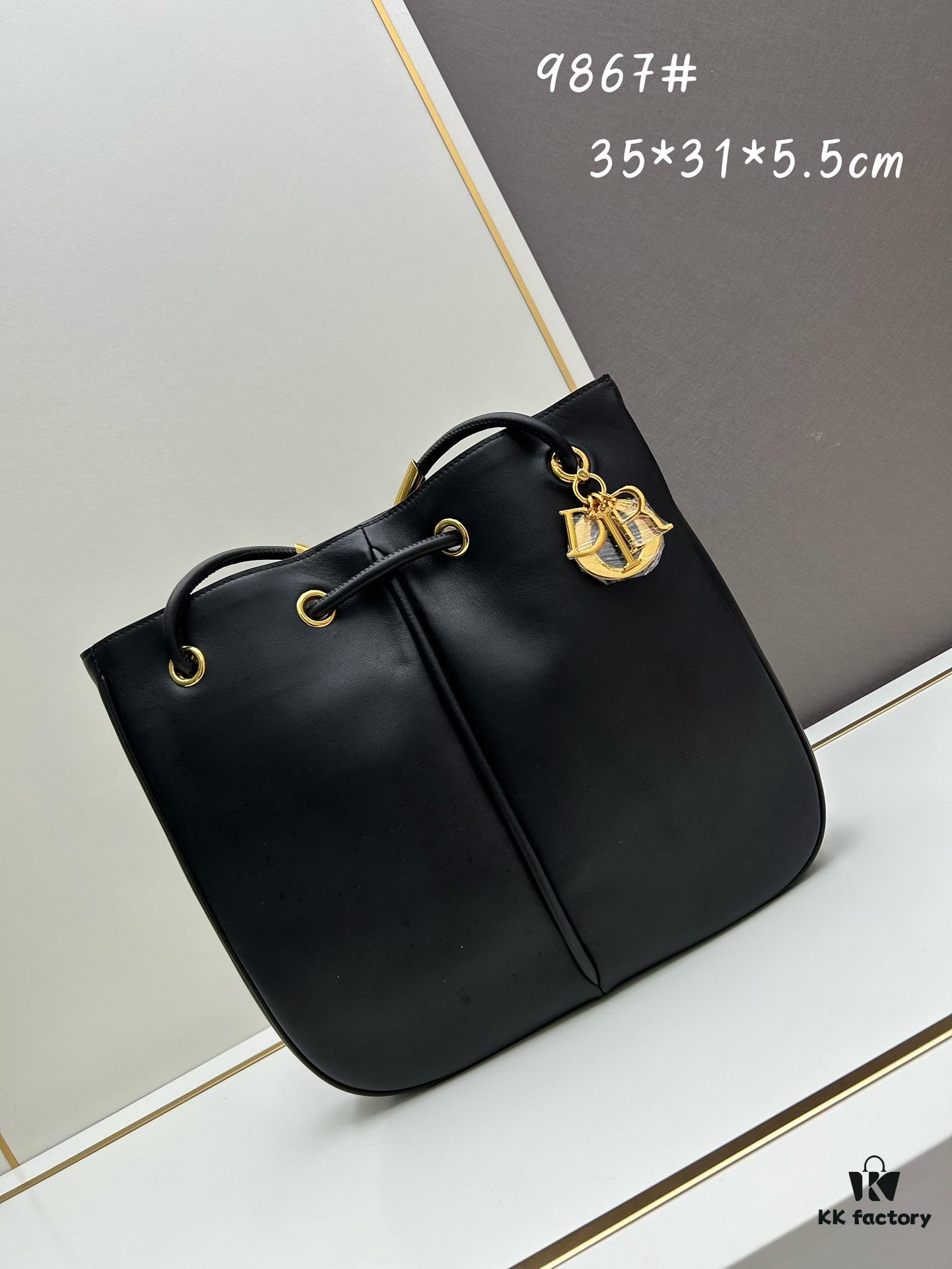 Large Full Leather Blue Cloth Dior Nolita Handbag from the 2024 Fall Collection