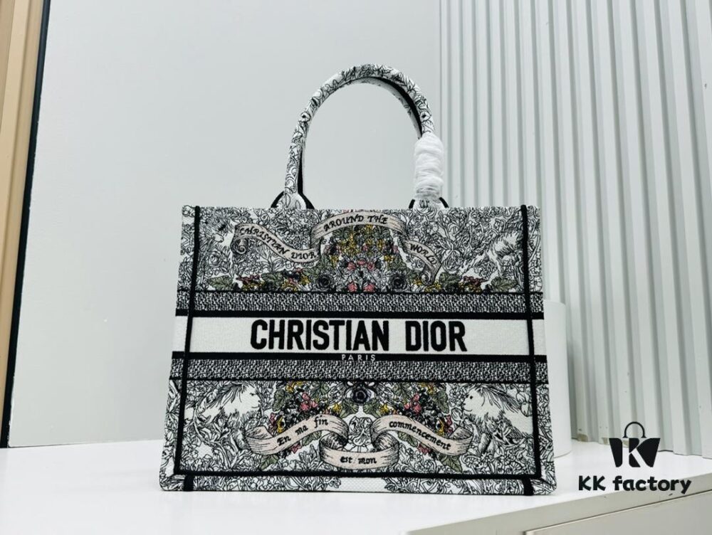 Thick Yarn Heavy Fabric Original Order Medium Size [Dior Book Tote]