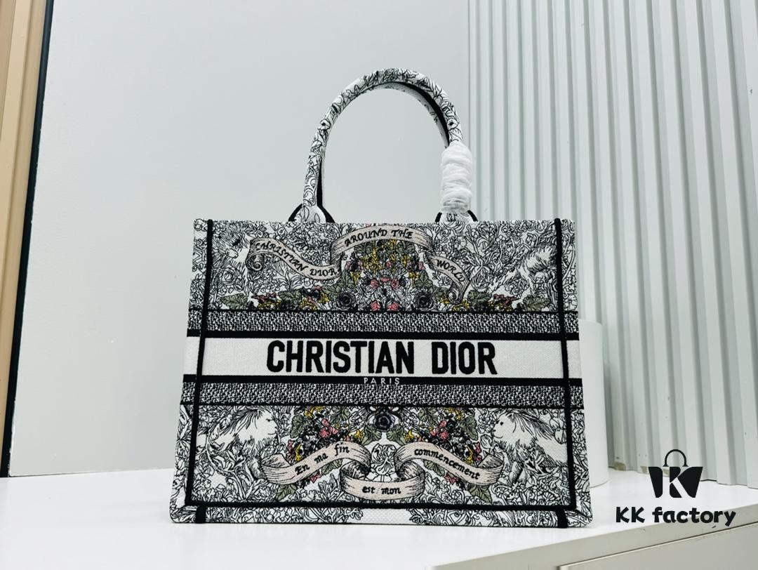 Thick Yarn Heavy Fabric Original Order Medium Size [Dior Book Tote]