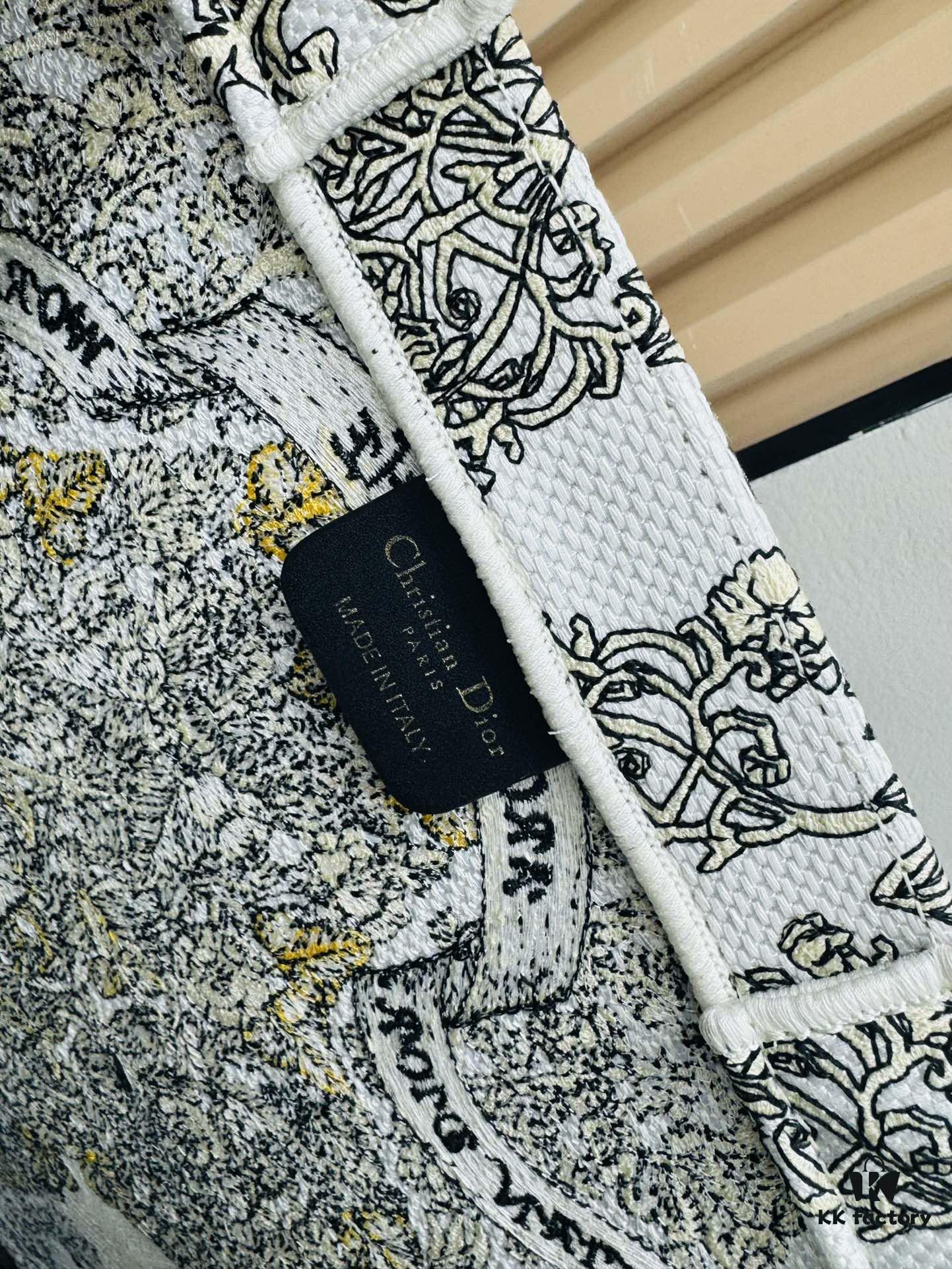 Oversized Original Order Thick Yarn Fabric Dior Book Tote