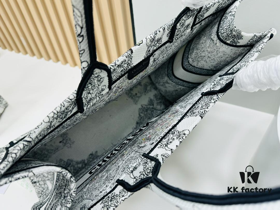 Oversized Original Order Thick Yarn Fabric Dior Book Tote