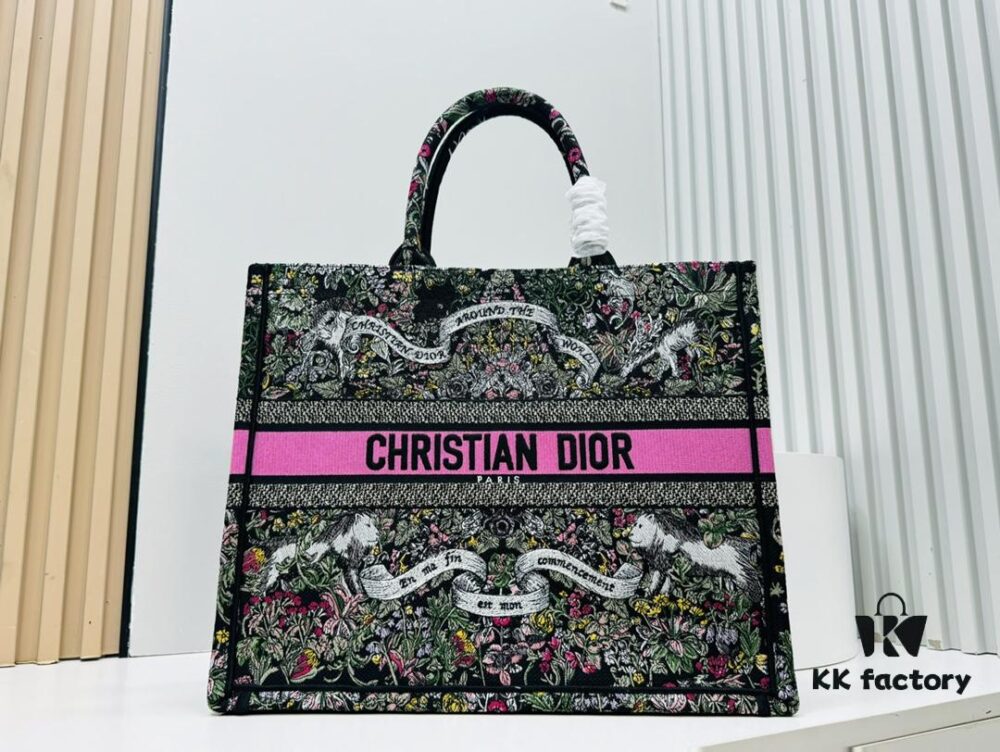 Oversized Original Order Thick Yarn Fabric Dior Book Tote