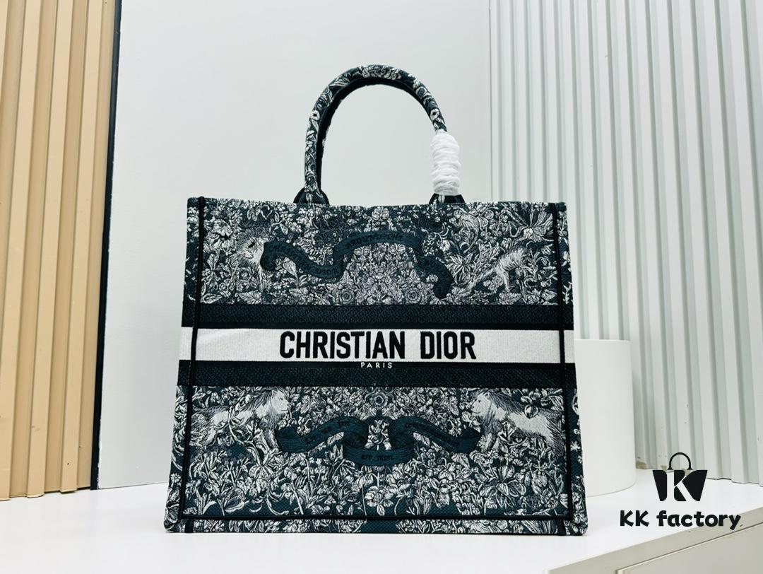 Oversized Original Order Thick Yarn Fabric Dior Book Tote