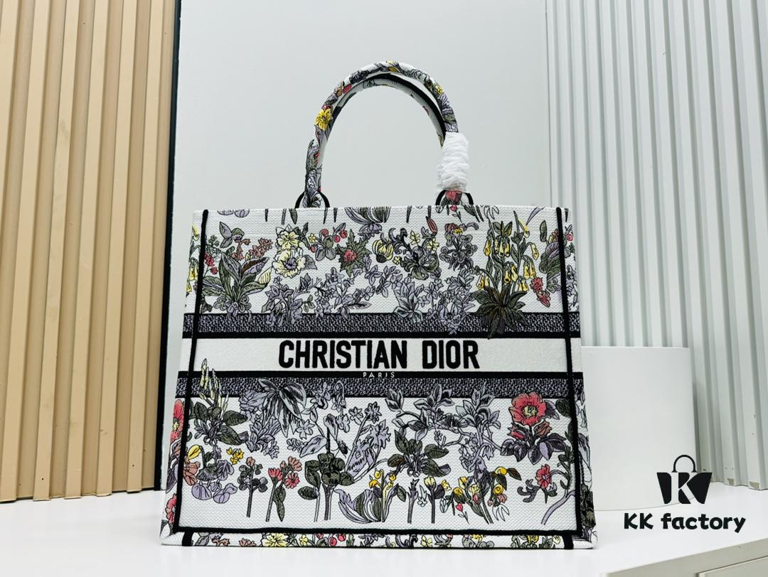 Oversized Original Order Thick Yarn Fabric Dior Book Tote