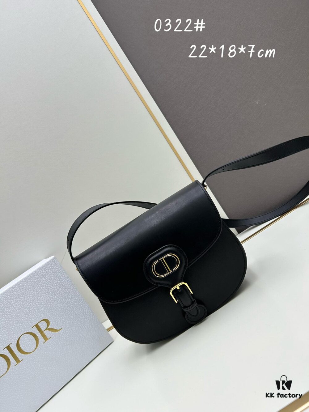 Dior Bobby Tote Bag, Fall New Arrival, Vintage Style, Full-Grain Cowhide Leather, 22 Size