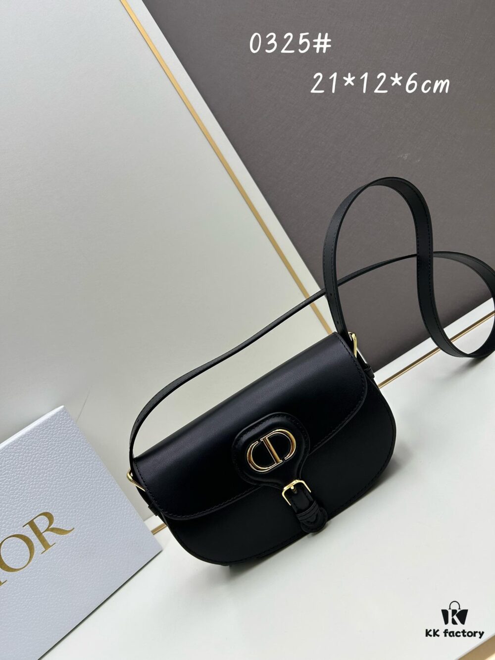 Dior Bobby Bag, Early Autumn New Vintage Style, Full-Grain Calfskin Texture, Structured Body with Antique-Finish Hardware