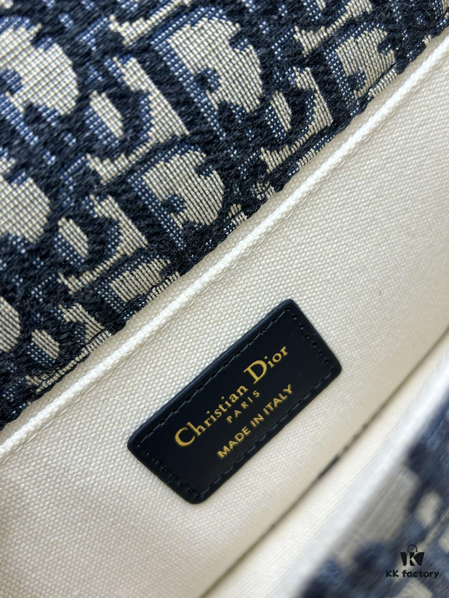 Dior Bobby Retro Style Tofu Bag - Full-Grain Calfskin Leather, 21-inch Horizontal Design