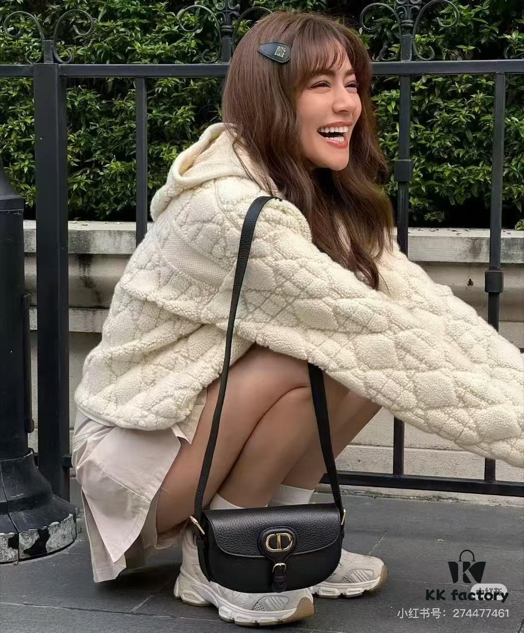 Dior Bobby Tote Bag, Fall New Arrival, Vintage Style Cowhide Handbag