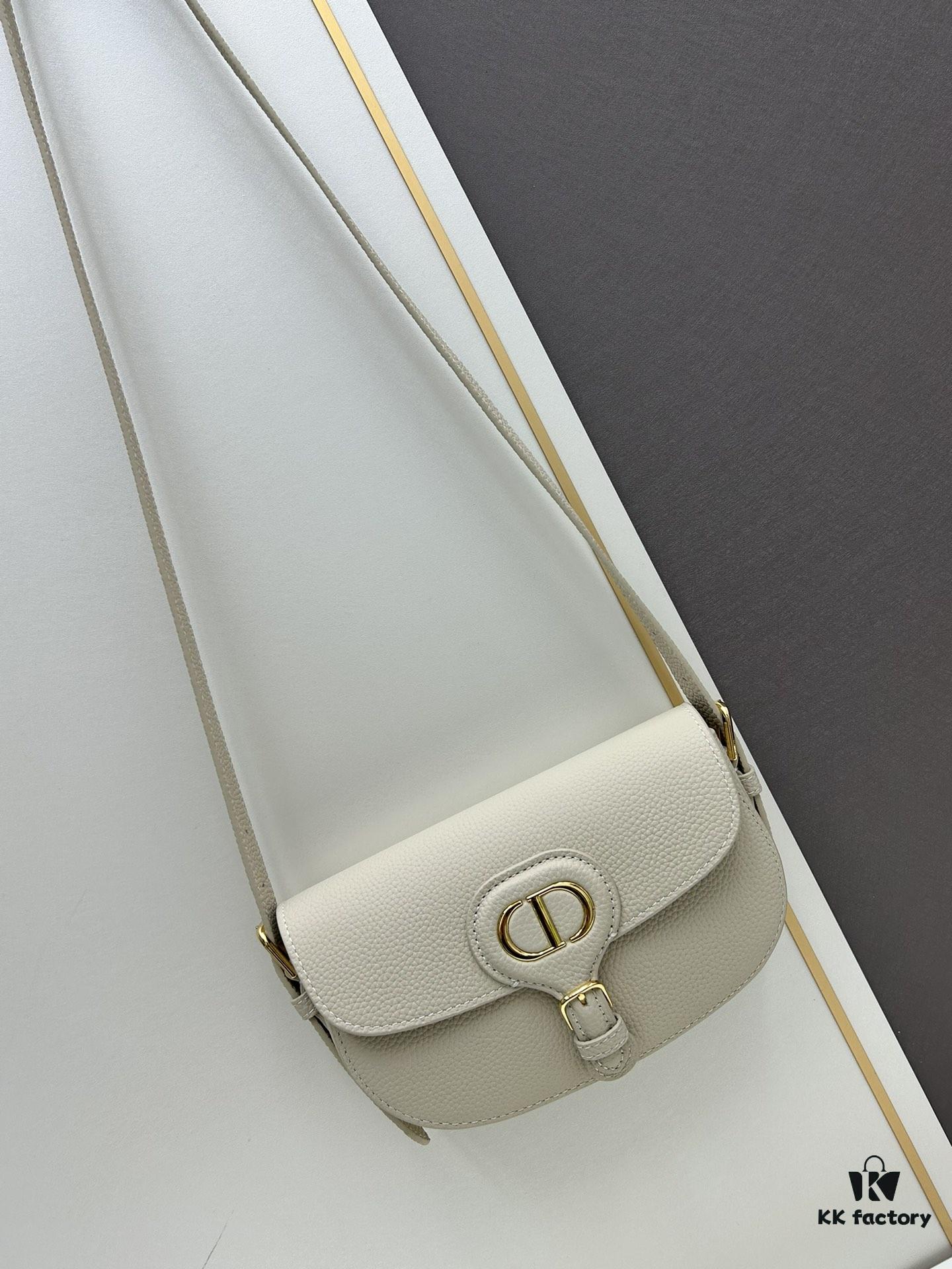 Dior Bobby Tote Bag, Fall New Arrival, Vintage Style, Full-Grain Leather, 21-inch Horizontal Model