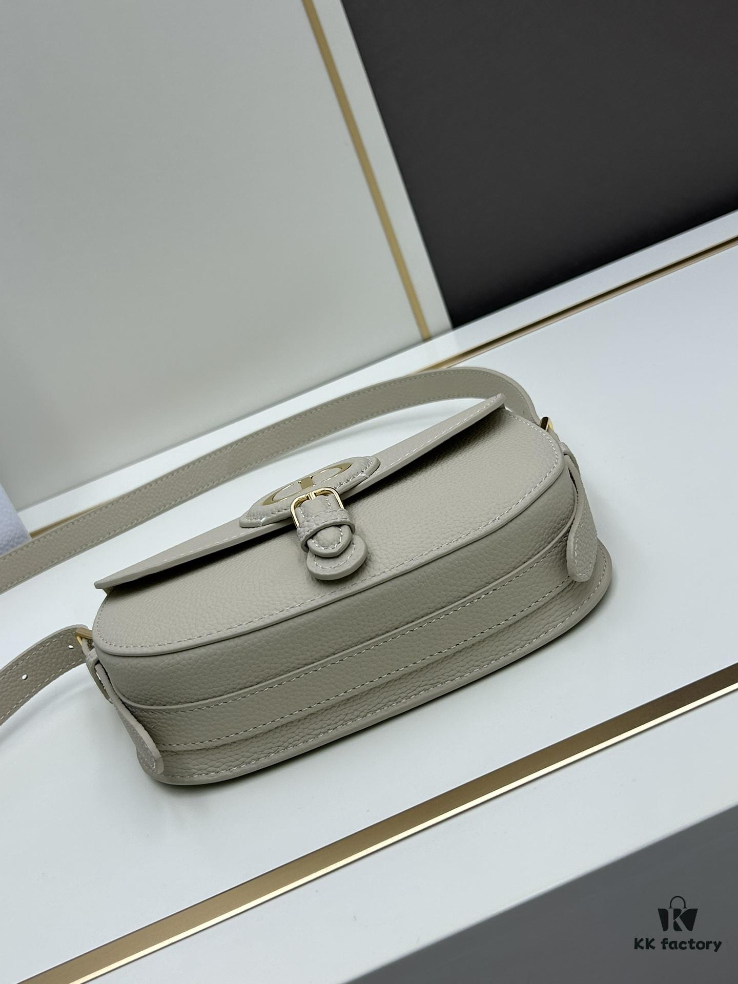 Dior Bobby Tote Bag, Fall Early New Arrival, Vintage Style Cowhide Handbag, Full-Grain Leather, 21-Inch Wide Model