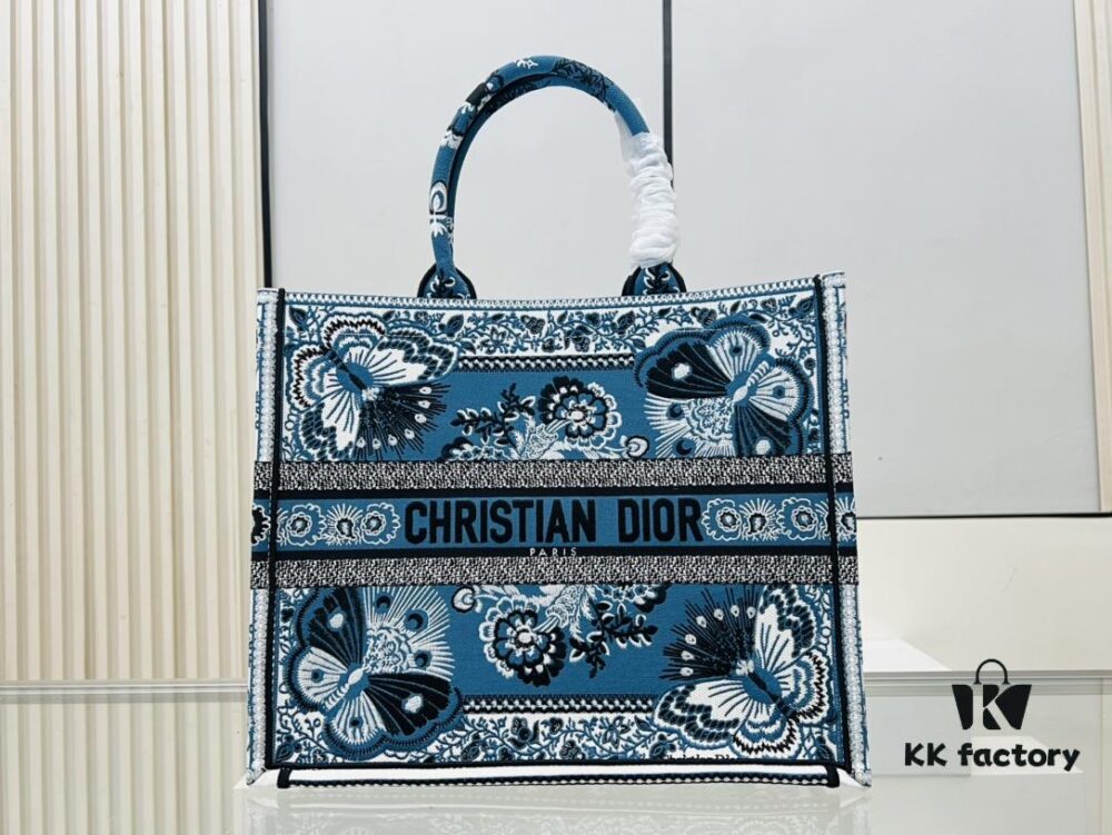 Oversized Original Order Thick Yarn Fabric Dior Book Tote