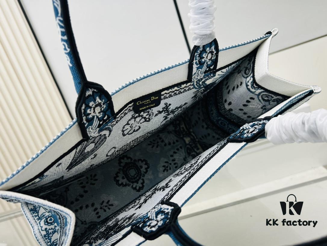 Oversized Original Order Thick Yarn Fabric Dior Book Tote