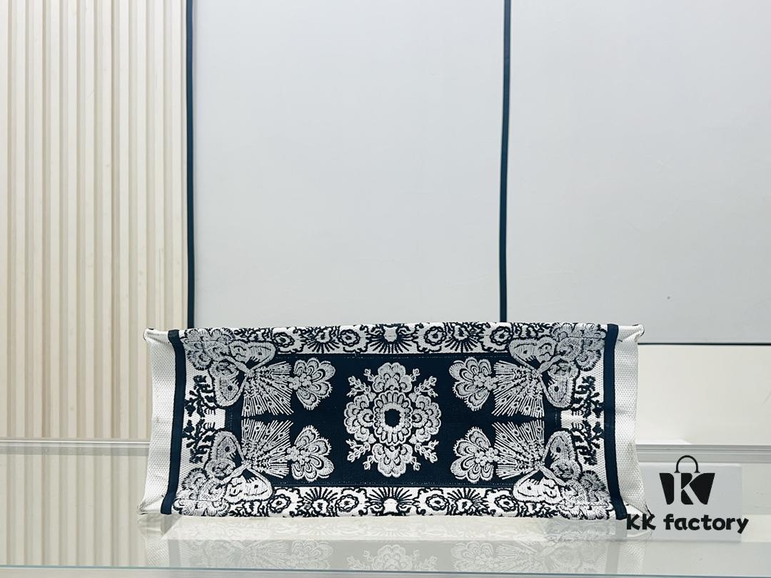 Large Original Surplus Stock Dior Book Tote - Thick Yarn, Heavy Fabric