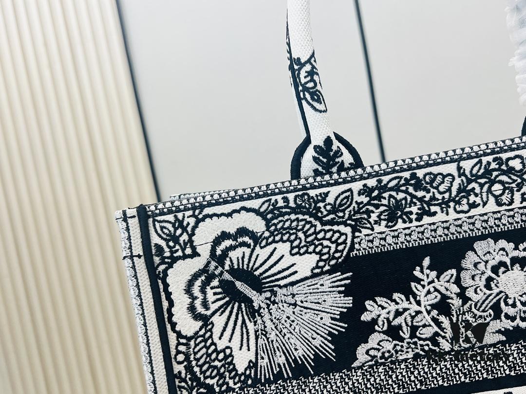 Large Original Surplus Stock Dior Book Tote - Thick Yarn, Heavy Fabric