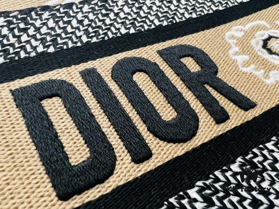 Original Surplus Stock of Thick Yarn Fabric Medium Size Di0r Book Tote