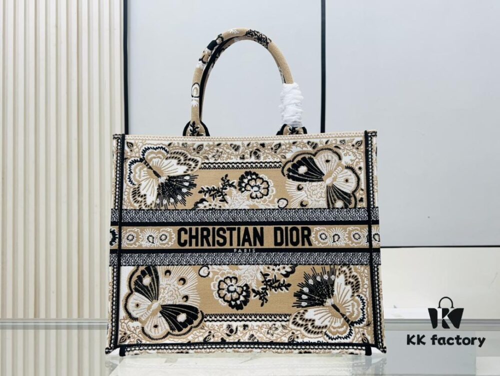 Oversized Original Order Thick Yarn Fabric Dior Book Tote