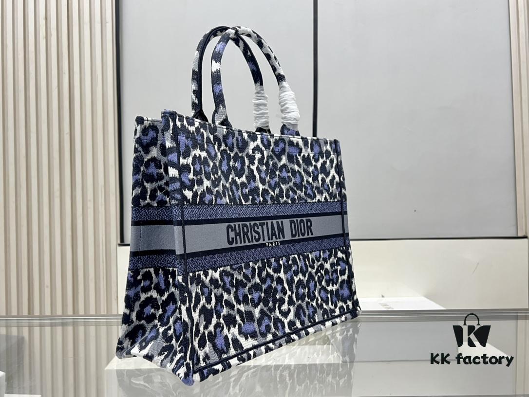 Oversized Original Order Di0r Book Tote in Thick Yarn Fabric