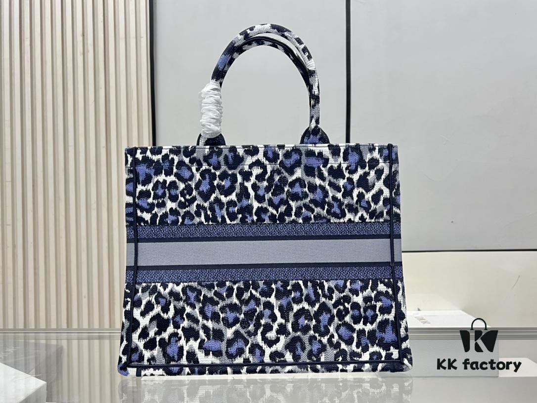 Oversized Original Order Di0r Book Tote in Thick Yarn Fabric