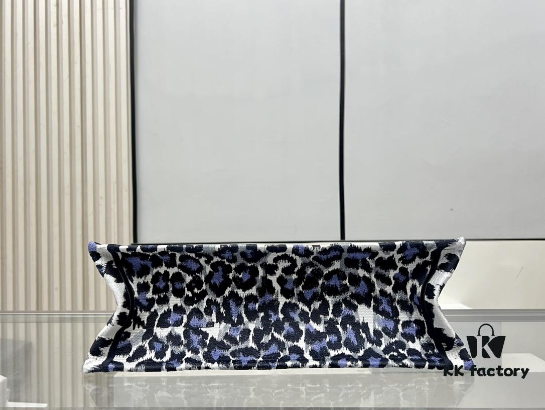 Oversized Original Order Di0r Book Tote in Thick Yarn Fabric