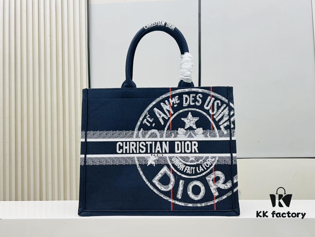 Oversized Original Order Thick Yarn Fabric Dior Book Tote