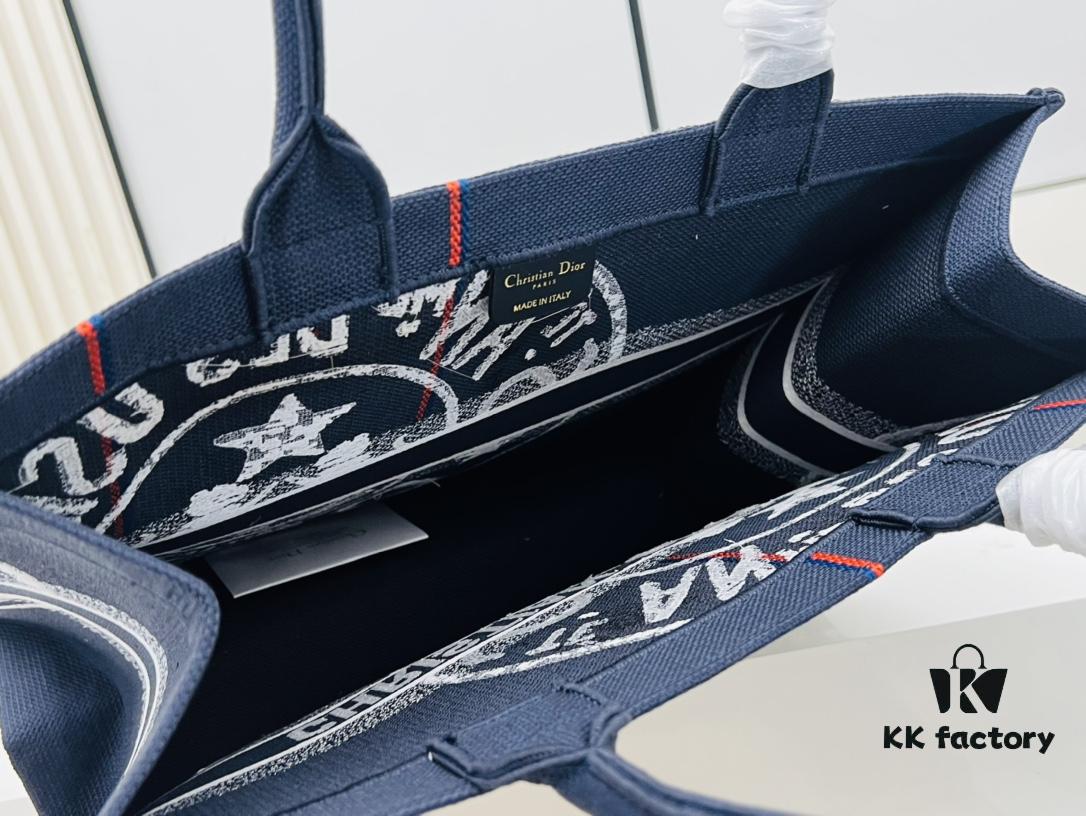 Oversized Original Order Thick Yarn Fabric Dior Book Tote