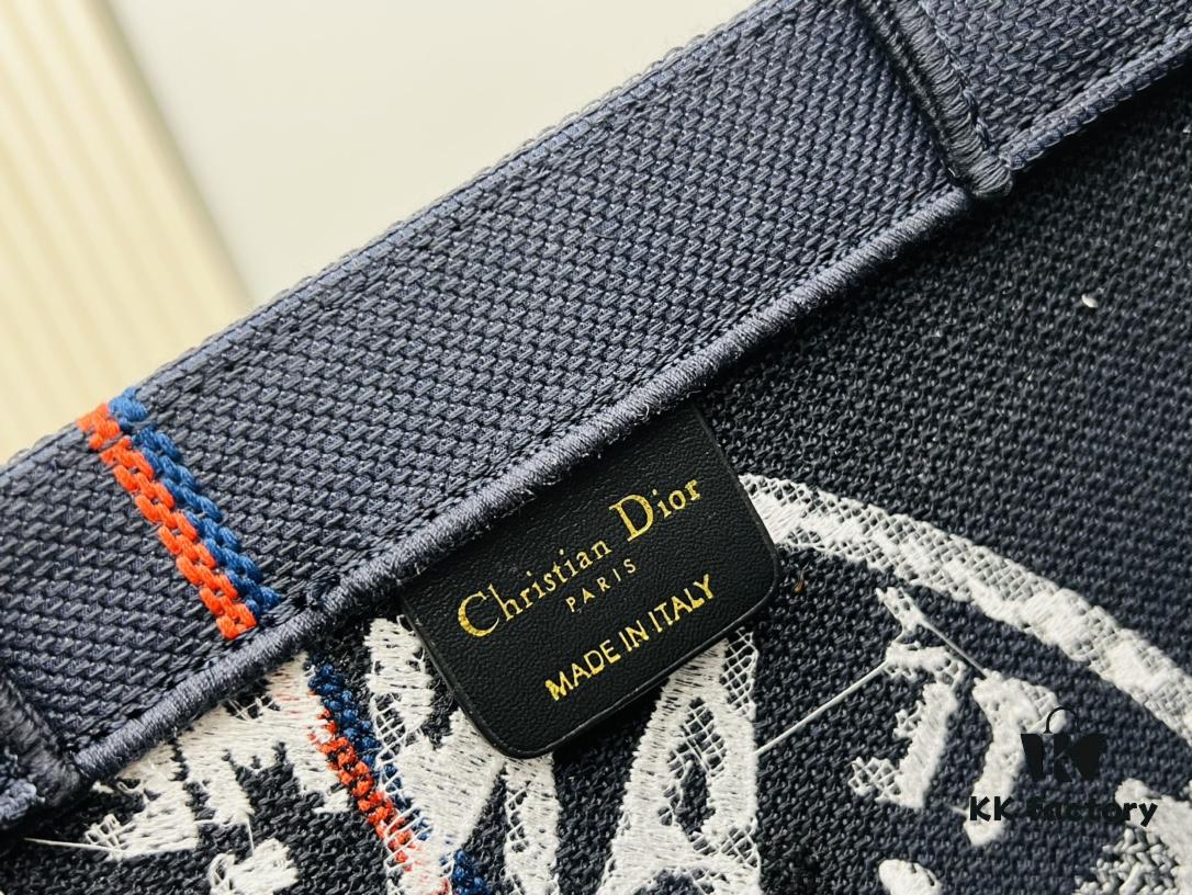 Oversized Original Order Thick Yarn Fabric Dior Book Tote