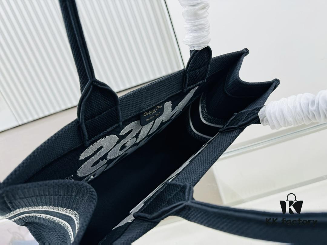 Thick Yarn Heavy Fabric Original Order Medium Size Di0r Book Tote