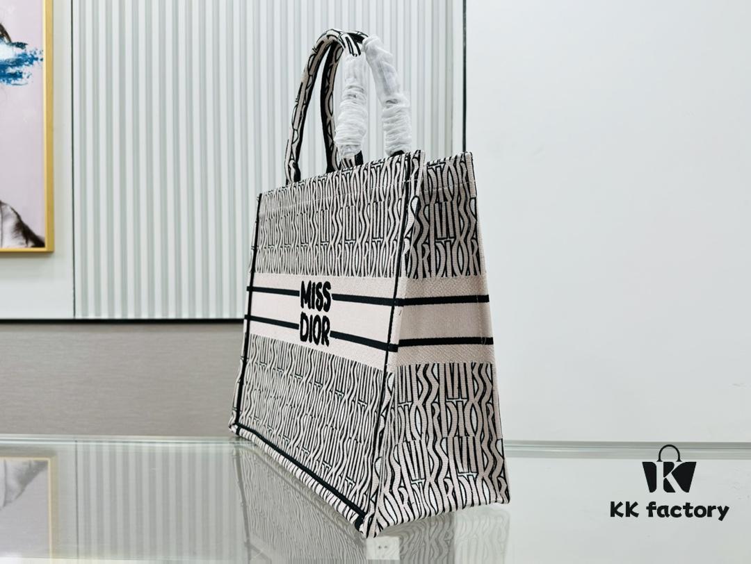 Thick Yarn Heavy Fabric Original Order Large Size Di0r Book Tote