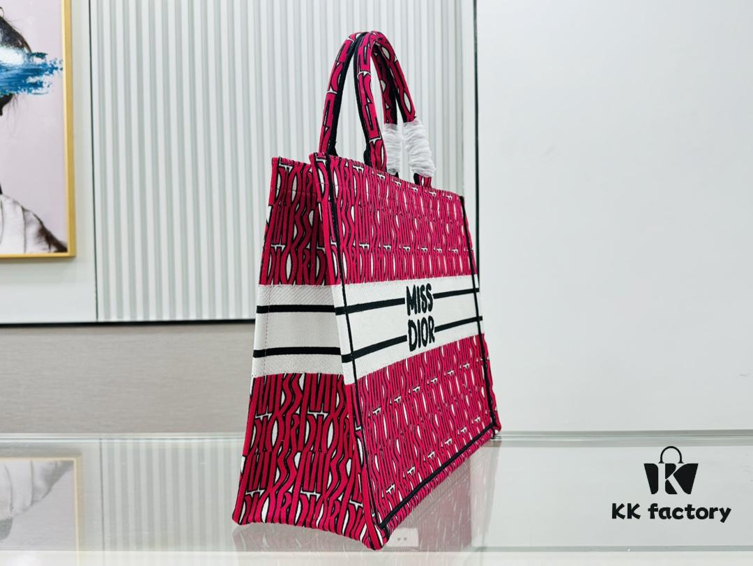 Oversized Original Order Thick Yarn Fabric Dior Book Tote