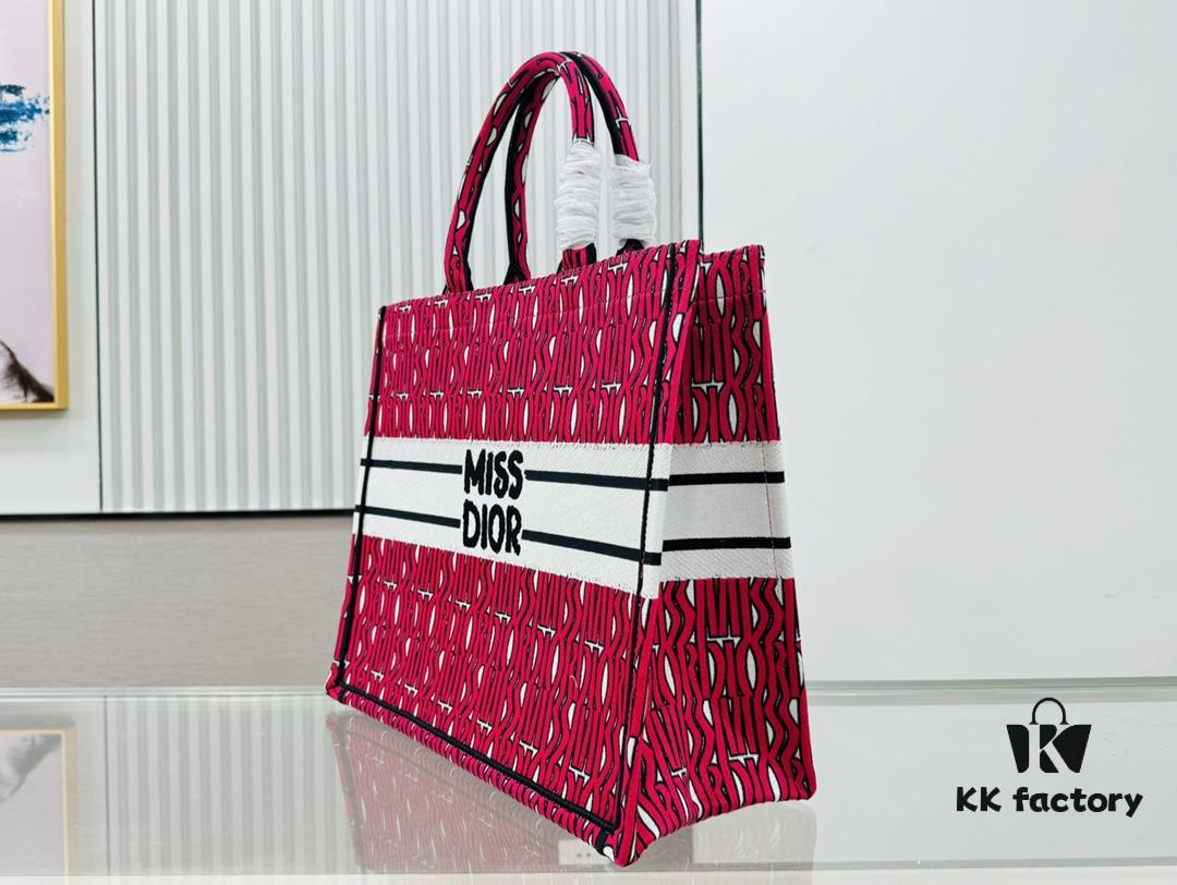 Oversized Original Order Thick Yarn Fabric Dior Book Tote