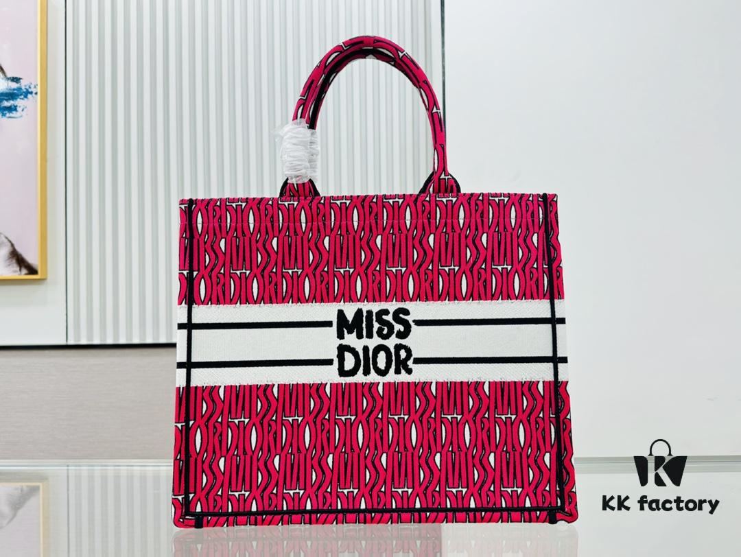 Oversized Original Order Thick Yarn Fabric Dior Book Tote